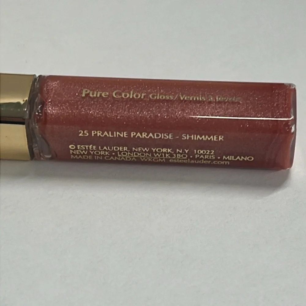 ESTEE LAUDER Wild Sugarcane #17 and Praline Paradise #25 Lip Gloss Duo Unused